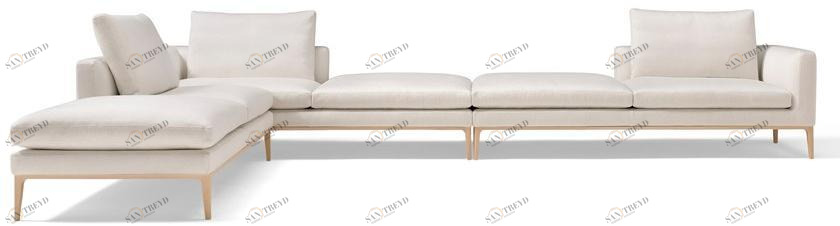 AMURA Модульный угловой диван из ткани Leonard Am024.240+241+245