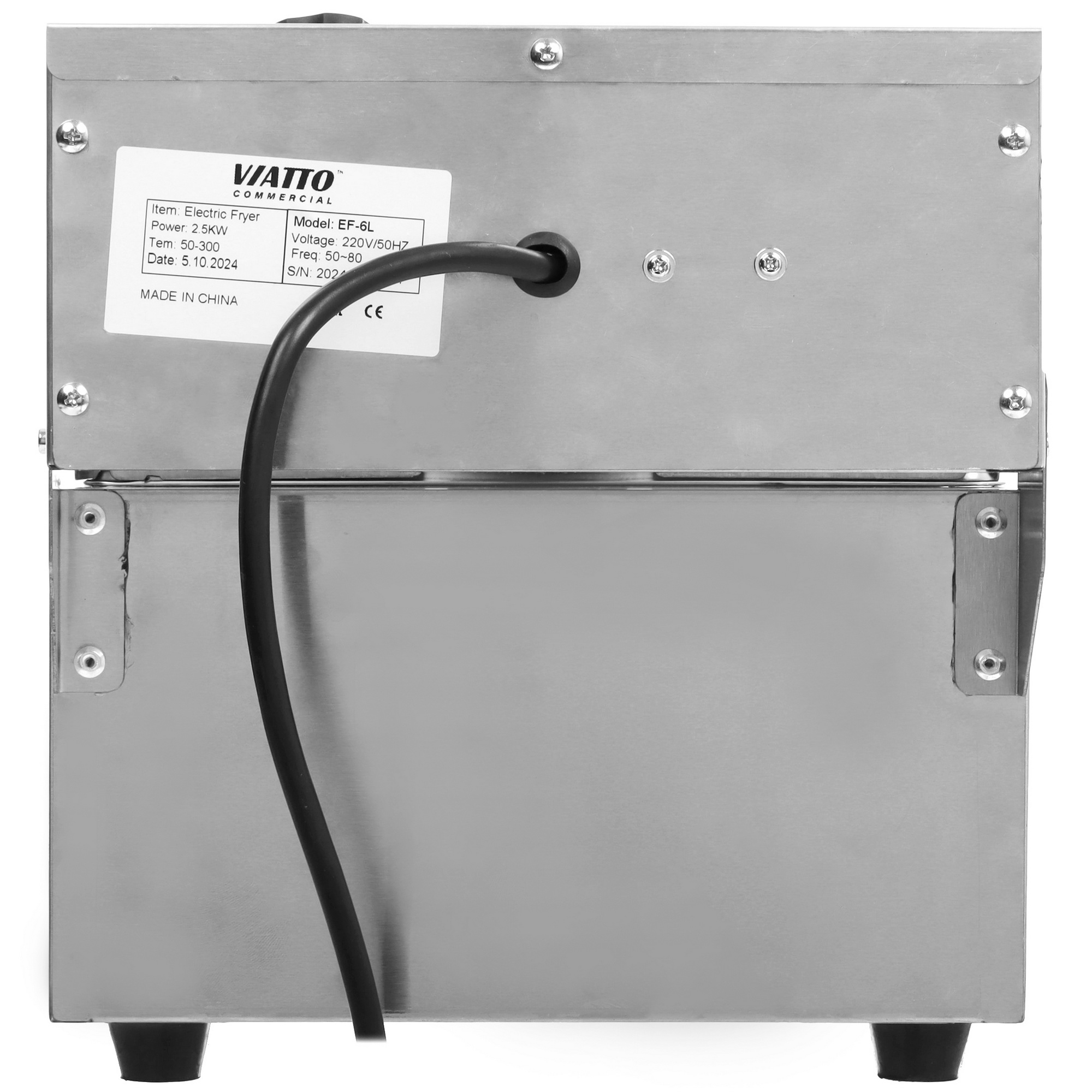 9909638 Фритюрница VIATTO EF‑6L серебристый STDN-0085824 - Вид №6