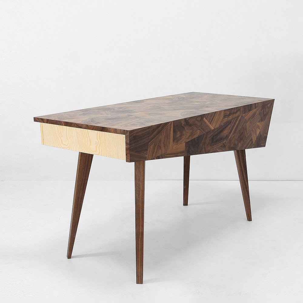 Стол рабочий письменный с 4 ящиками ясень Argus ACWD ARGUS 00-3981949 Орех;бежевый;коричневый  - Вид №3