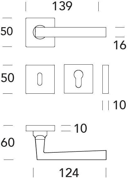 Reguitti Ручка из латуни на розетке Laser A130mrq8635 - Вид №3