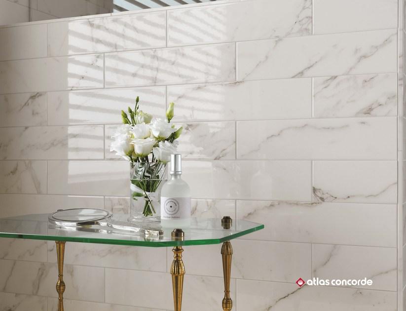 Atlas Concorde Белая плитка для стен с эффектом мрамора Brick atelier sun-id-1364938 - Вид №3