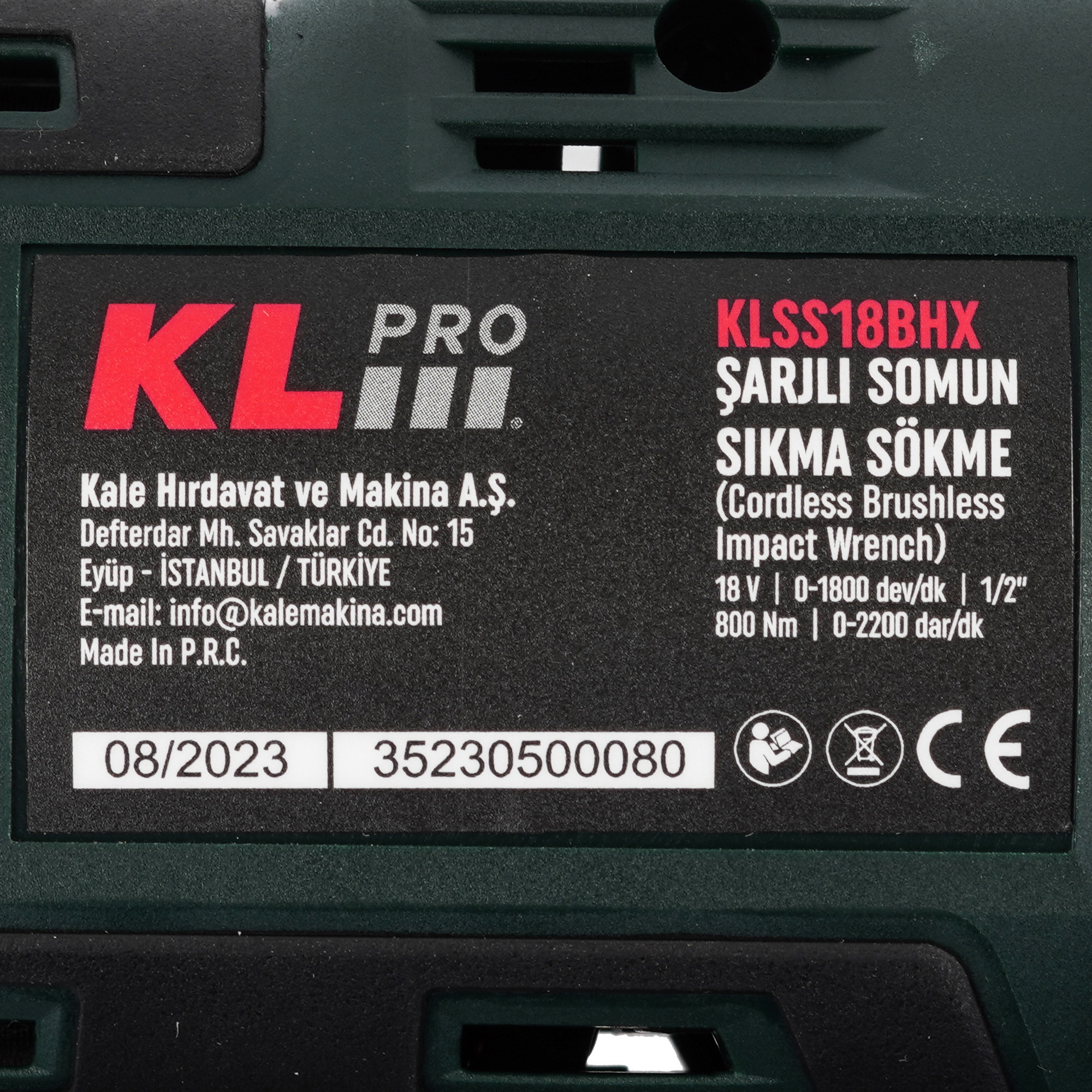 Гайковерт KLPRO KLSS18BHX-20 9154028 STDN-0115528 - Вид №4