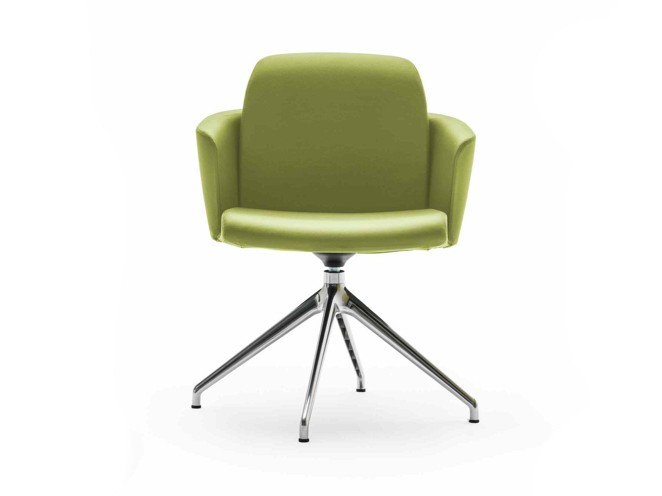 Кожаный операционный офисный стул с подлокотниками на насесте Bralco Hub ARCH-00031607