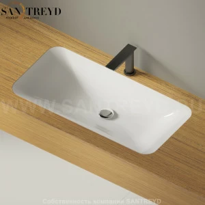 ACER0899LZZZ Накладная раковина под столешницу  прямоугольная Agape Ottocento