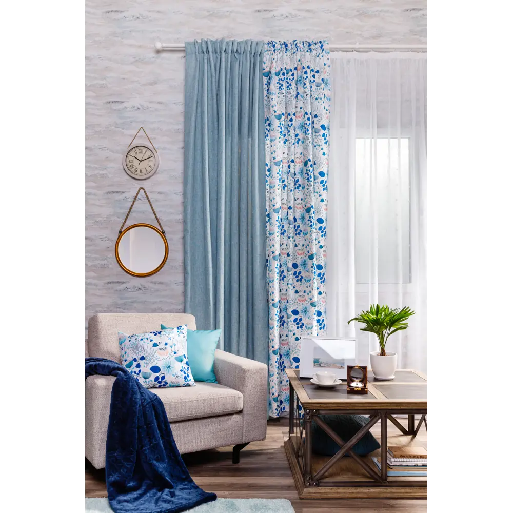 Штора на ленте Looks 200х260 см цвет бирюзовый 18614166 STLM-2192856 INSPIRE  - Вид №8