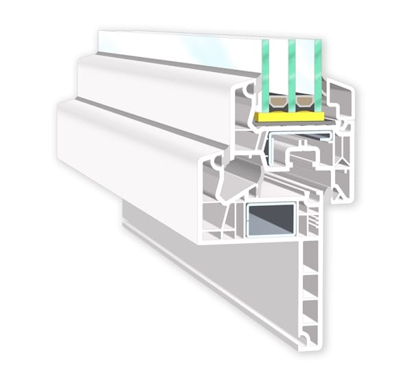 ПВХ створки окна Veka SOFTLINE 76 ARCH-00030650 - Вид №12
