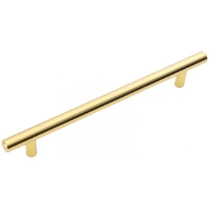 Мебельная ручка-рейлинг золото глянцевое 128 мм