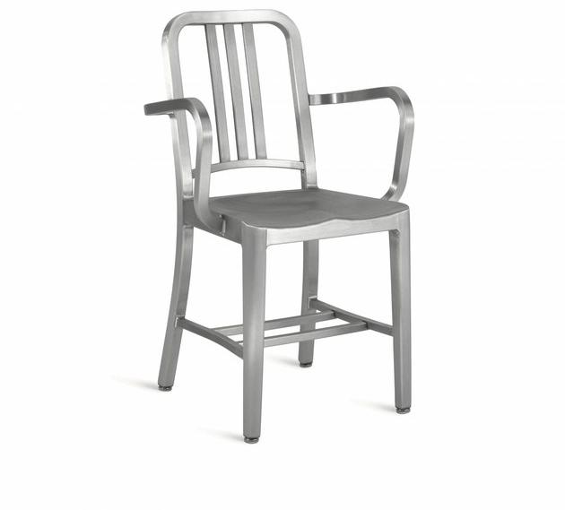 Emeco Алюминиевый стул с подлокотниками 1006 navy® sun-id-1427661 - Вид №1