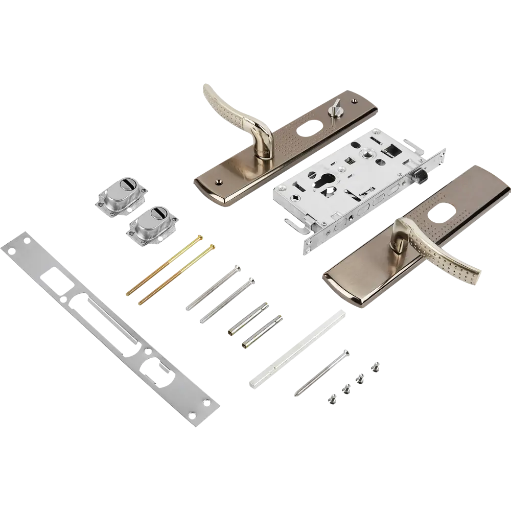 НОРА-М Врезной замок для левосторонних дверей с матовым никелем 85539372 STLM-0063689 - Вид №5