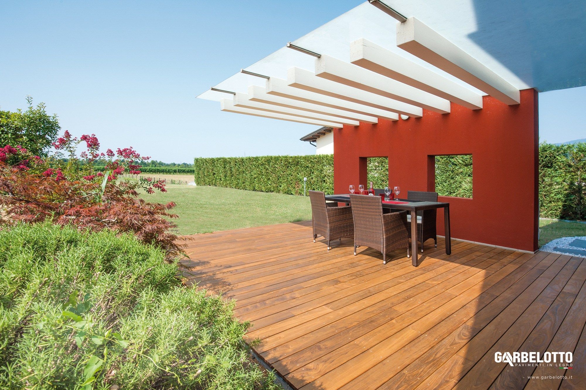 Decking ipè Lapacho, Teak e Bamboo Garbelotto Террасная доска ARCH-00017161 - Вид №1