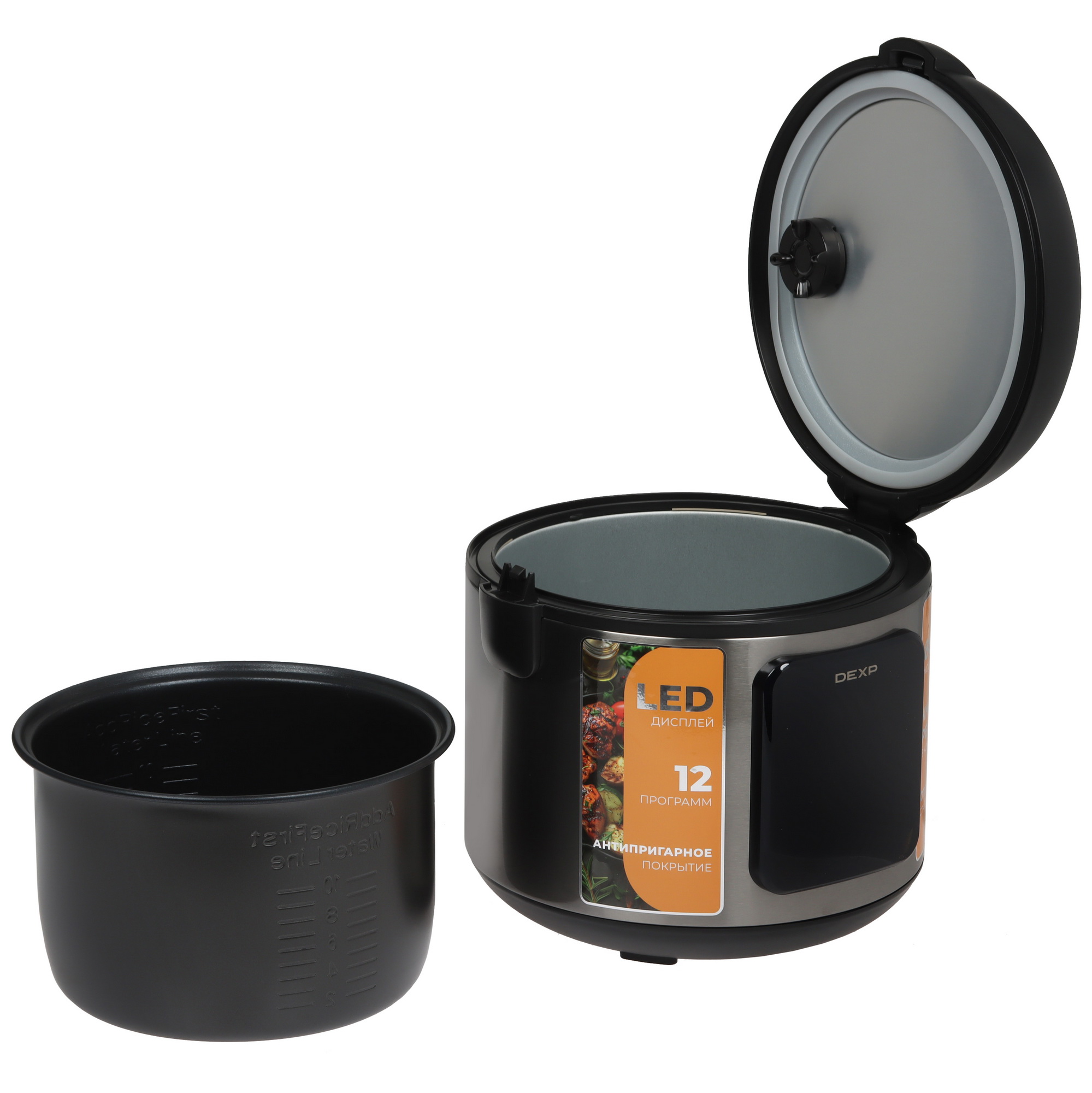 9057710 Мультиварка DEXP DMC-86 серый STDN-0064740 - Вид №5