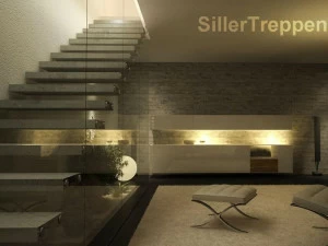 Siller Treppen Открытая лестница из бетона