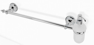 EL69D(25) Stil Haus Elite, полотенцедержатель + стеклянный дозатор, цвет бронза