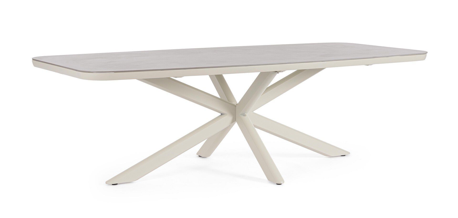 Прямоугольный садовый стол из спеченного алюминия и камня BIZZOTTO ISACCO ARCH-00059273 - Вид №3