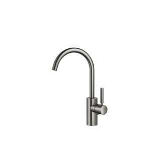 МЕТА Смеситель для раковины однорычажный с донным клапаном - Темный Хром 33500661-19