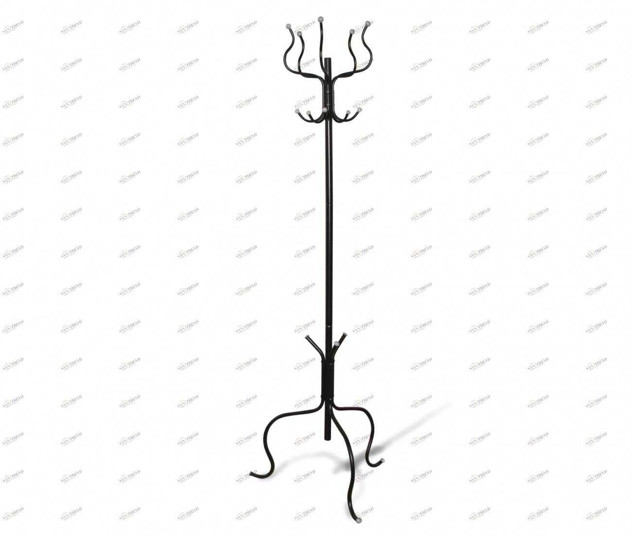 Вешалка напольная чёрно-серая на ножках SHEFFILTON ДИЗАЙНЕРСКИЕ 015520 Чёрный;серый 