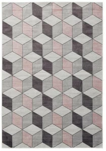 De Dimora Прямоугольный коврик из вискозы с геометрическими мотивами Atmosphere 965-6616