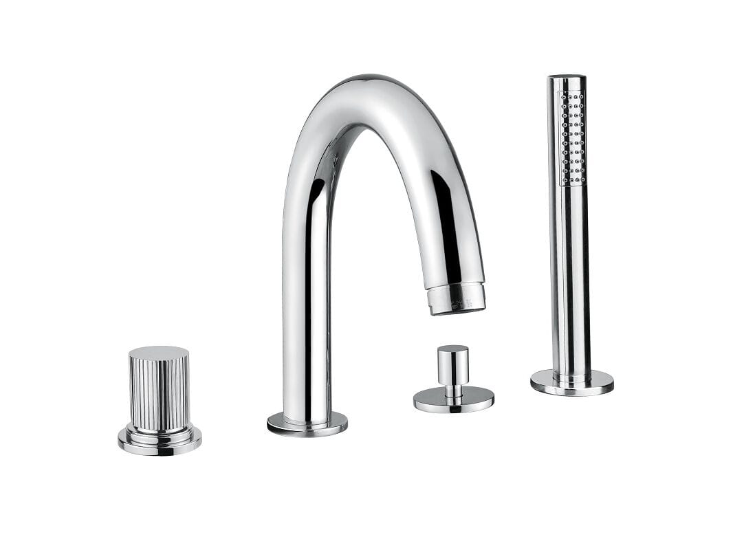 Хромированный латунный кран с 4 отверстиями Bugnatese Moon ARCH-00100899 - Вид №1