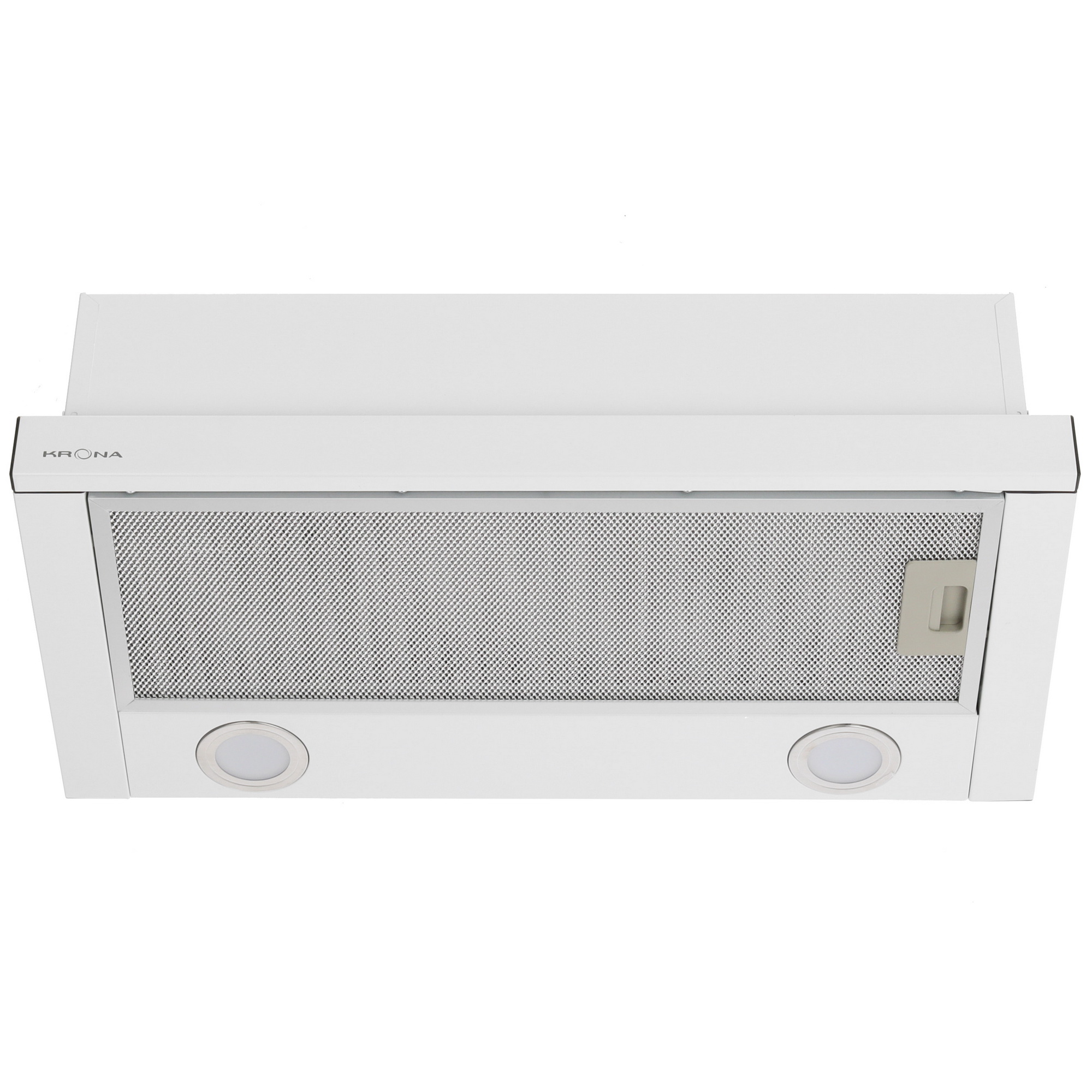 9063334 Вытяжка телескопическая KRONA KAMILLA T 600 2 motors белый/серый STDN-0137781 - Вид №1