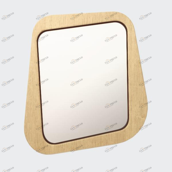 Зеркало настенное малое темно-коричневое Woodi WOODI ДИЗАЙНЕРСКИЕ 00-3966361 Коричневый 