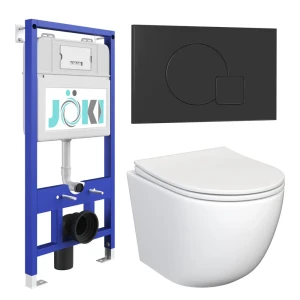 91904840 Комплект инсталляция с унитазом Joki JKS105011023BM цвет белый STLM-1435209
