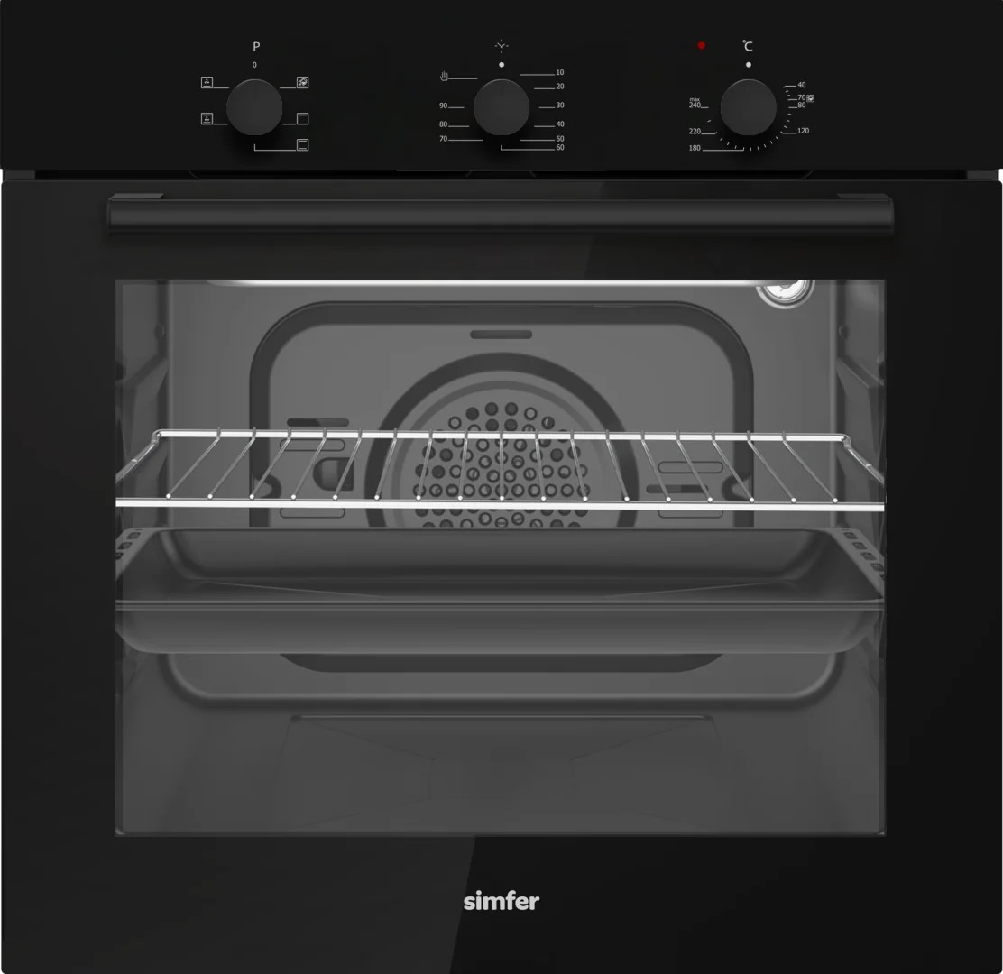 9240916 Электрический духовой шкаф Simfer B6EB16070 черный STDN-0051277