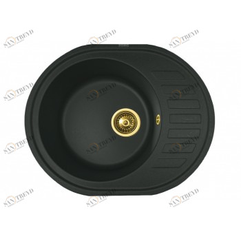 Zorg GR 620 Black Bronze Мойка кухонная овальная Zorg 