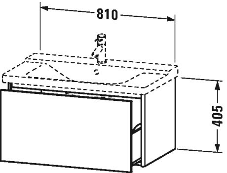 XSquare Тумбочка подвесная Duravit XS408100909 - Вид №1