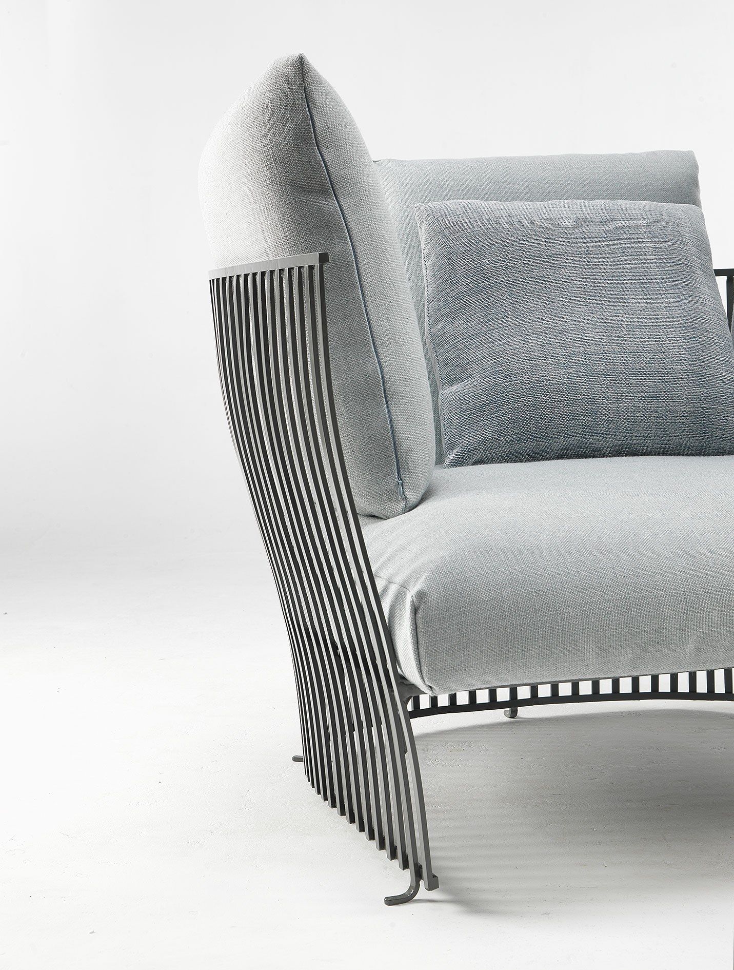 Тканевое и алюминиевое садовое кресло с подлокотниками Ethimo Venexia ARCH-00088409 - Вид №19