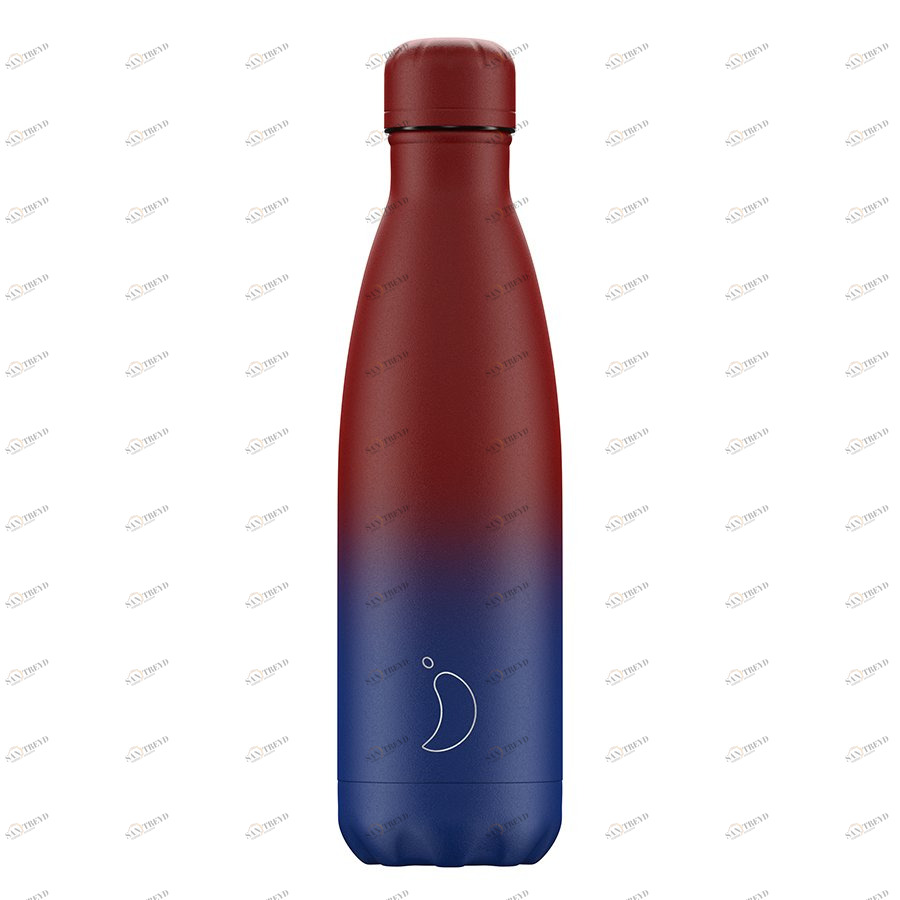 Термос 500 мл красно-синий Gradient Matte CHILLY'S BOTTLES ДИЗАЙНЕРСКИЕ 00-3947983 Красный;синий 