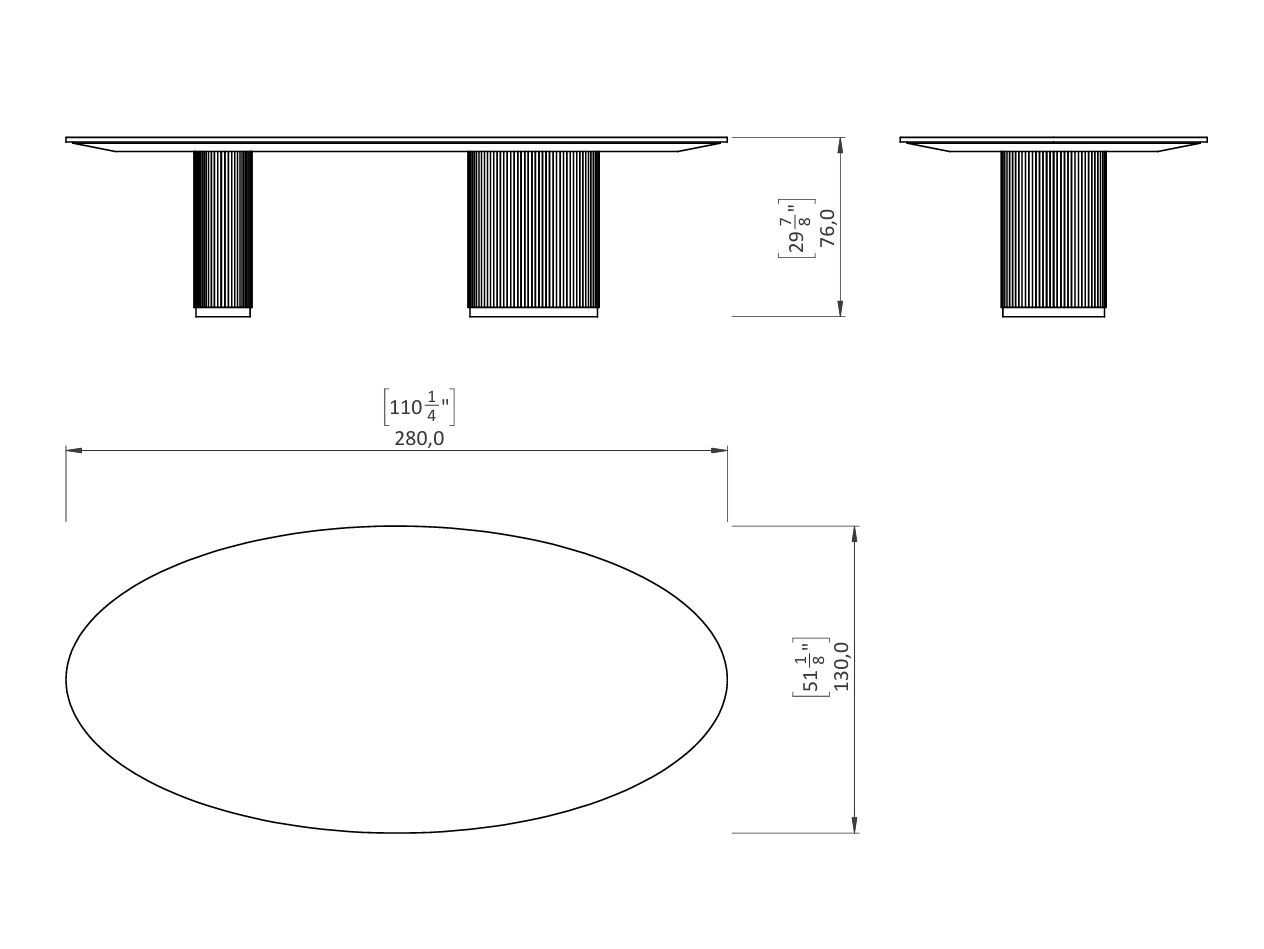 Овальный обеденный стол Casa Magna Essence ARCH-00147274 - Вид №3
