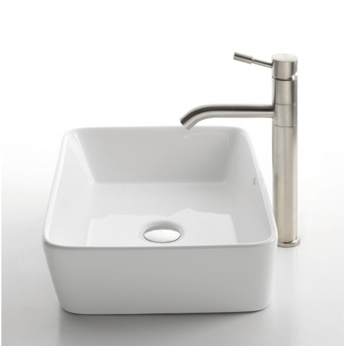 KCV121-KVF2180 Накладная раковина на столешницу  прямоугольная Krausru  - Вид №2