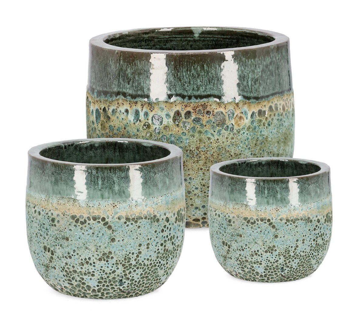 Набор из трех терракотовых Горшков ручной работы BIZZOTTO Duyen ARCH-00111768 - Вид №4