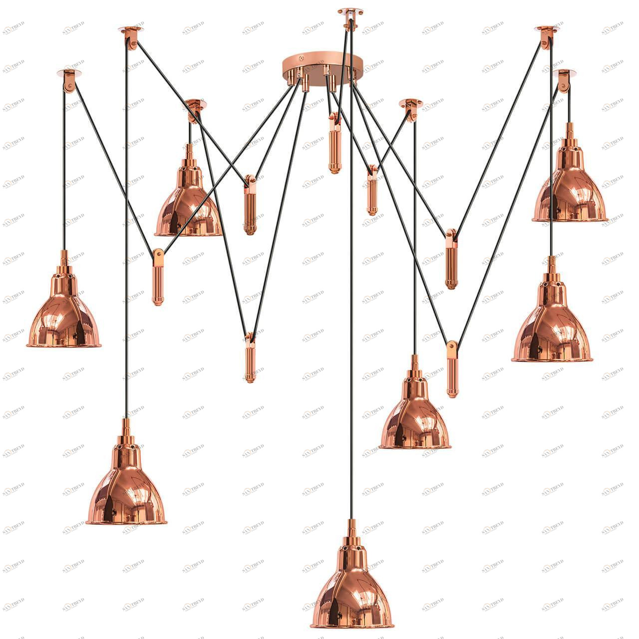 Подвесная люстра Lightstar Acrobata 761073 LIGHTSTAR ДИЗАЙНЕРСКИЕ, ACROBATA 137957 Медь 