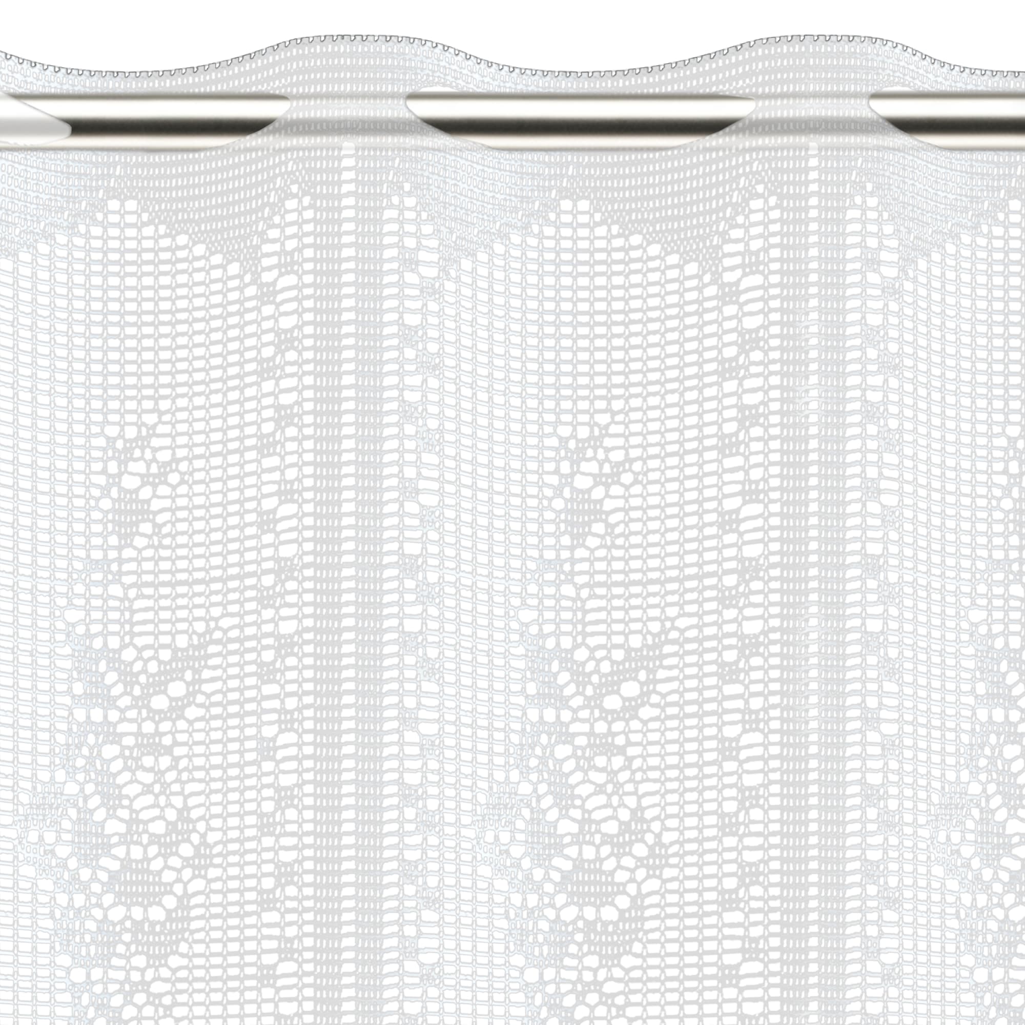 81948132 Занавеска Кружева белый 140х75 см цвет белый Santreyd  - Вид №4