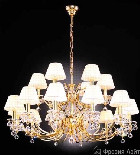 Orion LU 2144/12+6 gold KRISTALLDESIGN люстра подвесная 86816