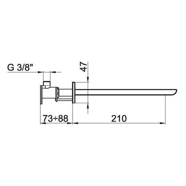 AC0324564 Излив для смесителя Webert Wolo  - Вид №1