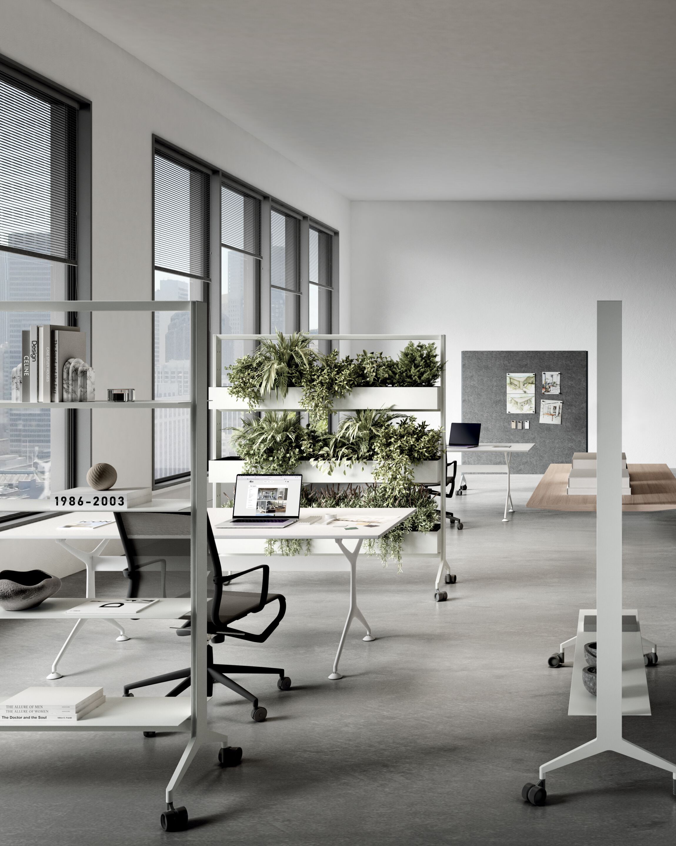 Алюминиевый офисный книжный шкаф с колесами Alias Aline Work ARCH-00032624 - Вид №2