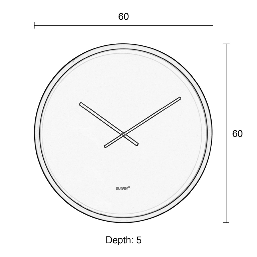 Часы Time Bandit черные Zuiver 8500043 - Вид №3