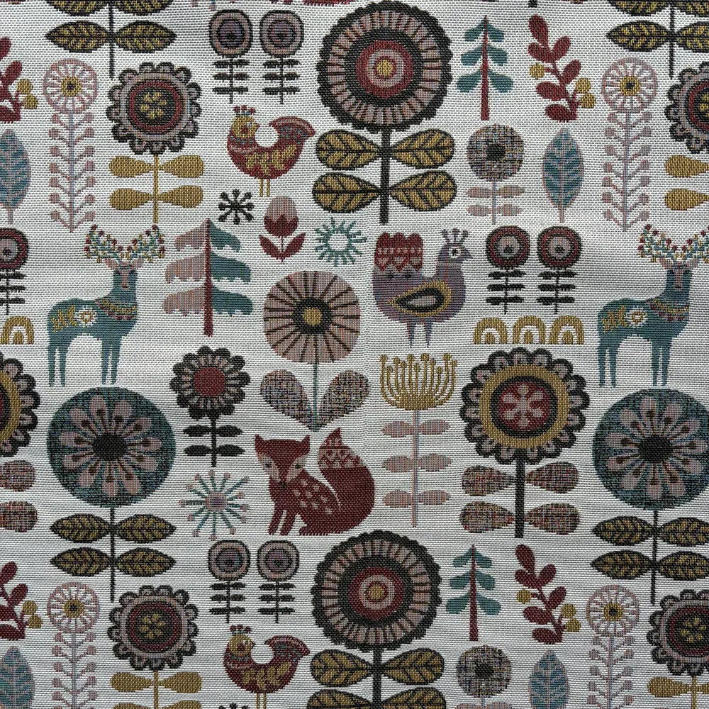 Ткань 1 м/п Хьюге гобелен 150 см цвет белый Santreyd STLM-2181927