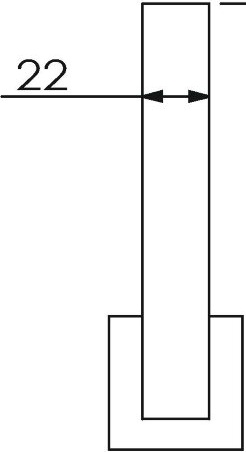 21948A Бумагодержатель для запасного рулона подвесной цвет хром LANGBERGER LEDRO - Вид №2