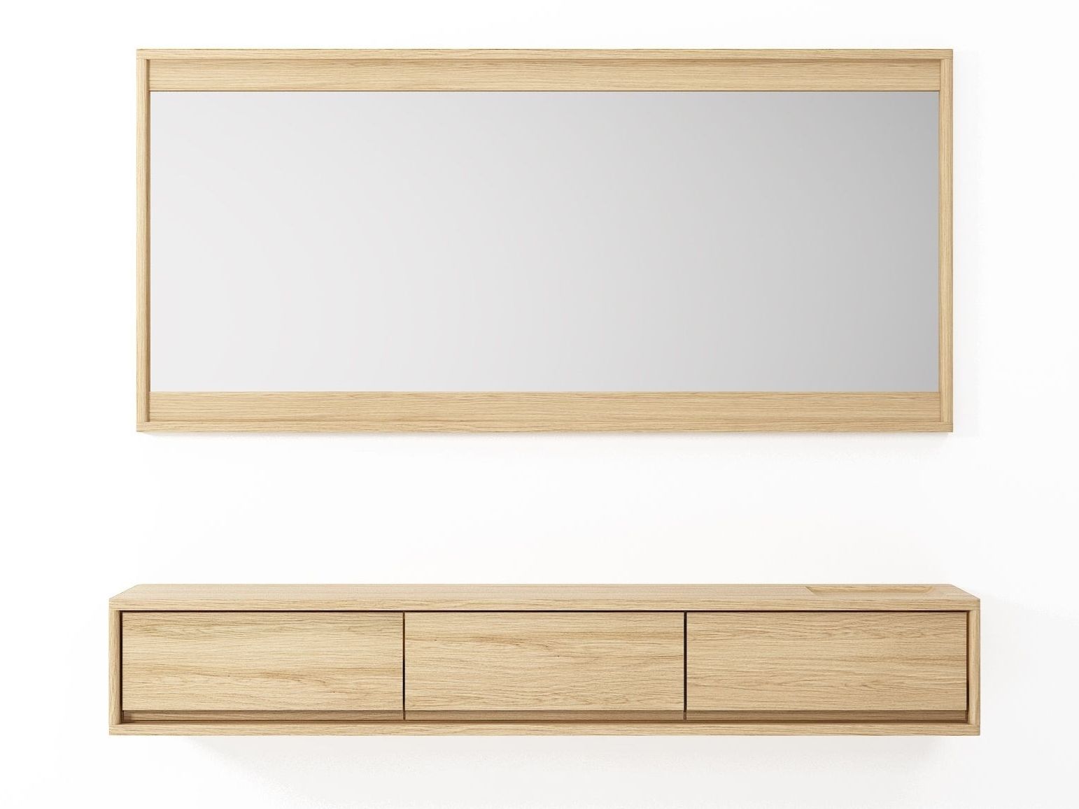 Прямоугольное деревянное настенное зеркало KARPENTER около17 ARCH-00042873 - Вид №9