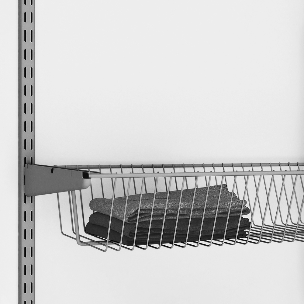 Полка-корзина , 603x306x118 мм, серый LJPS0342 Public Steel Россия  - Вид №2