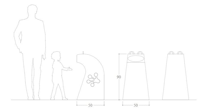Корзина для мусора из оцинкованной стали DIMCAR LAURETTA LA RANETTA ARCH-00061721 - Вид №2