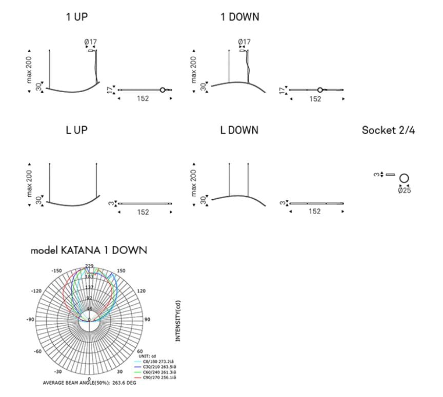 Стальной подвесной светильник Cattelan italia KATANA ARCH-00044191 - Вид №4