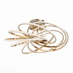 Потолочный светодиодный светильник ST Luce Ritorti SL958.202.08 ST LUCE ДИЗАЙНЕРСКИЕ, RITORTI 103279 Белый;золото