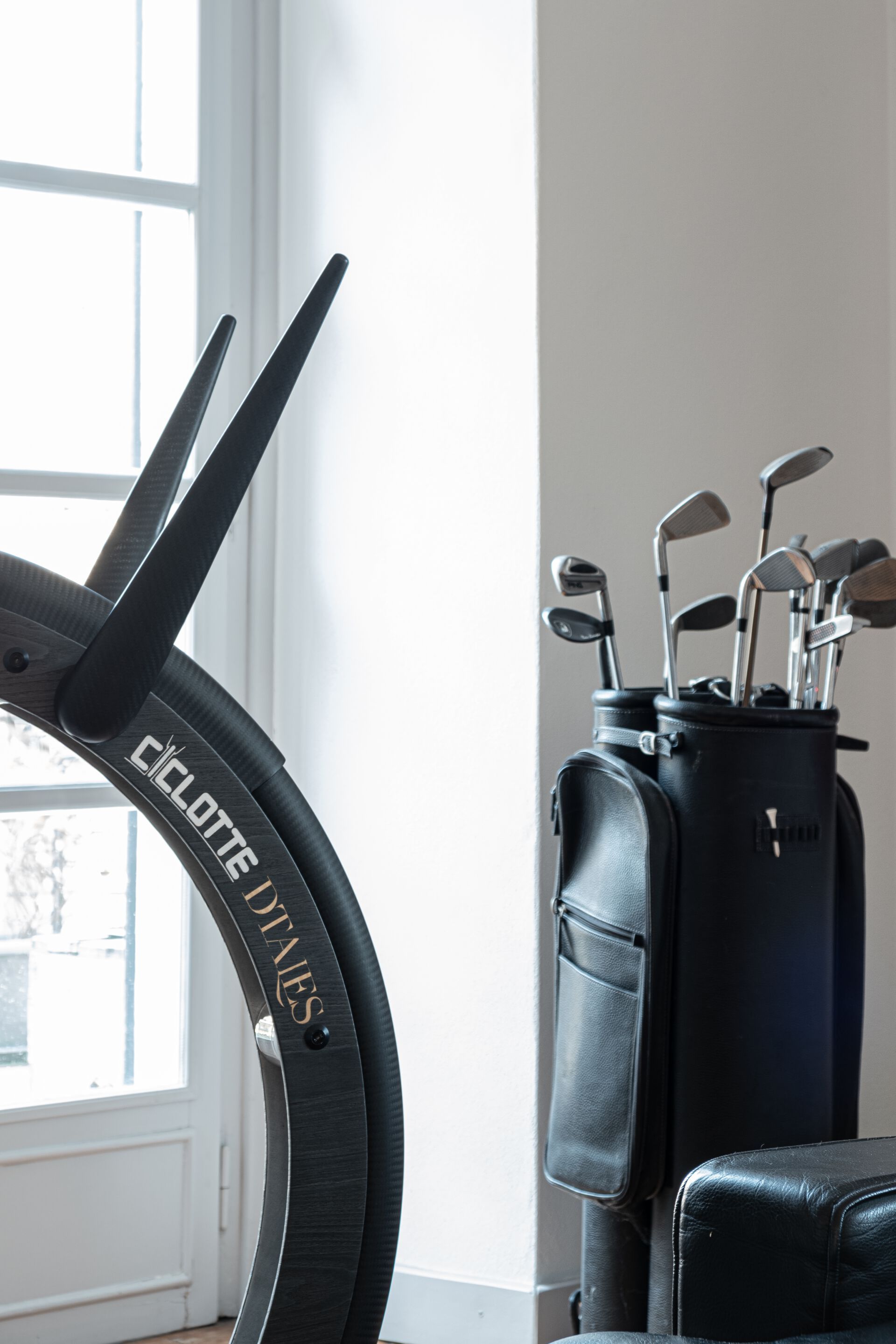 Велотренажер из дерева, стали и углеродного волокна Ciclotte CICLOTTE DTALES ARCH-00050246 - Вид №12