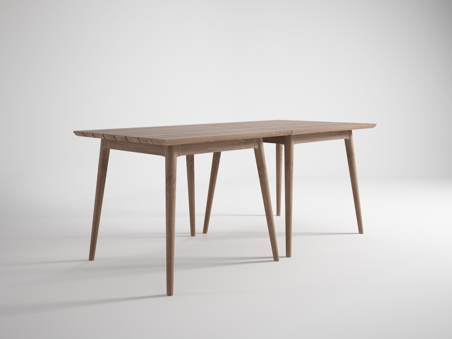 Квадратный стол из тикового дерева KARPENTER Vintage Outdoor ARCH-00039495 - Вид №3