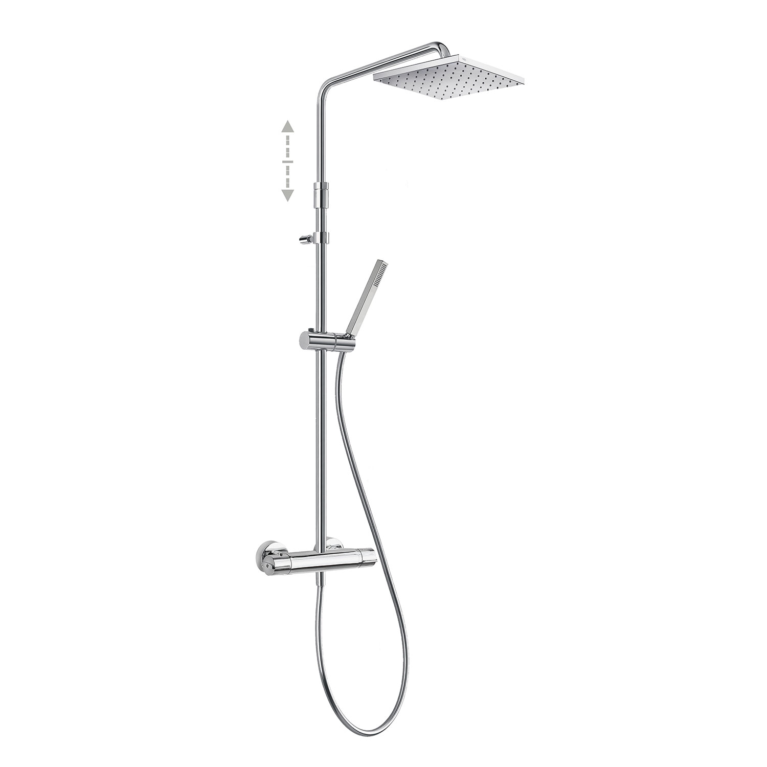 Двухходовой настенный термостатический смеситель для душа TRESMOSTATIC-190213 TRES Thermostatic