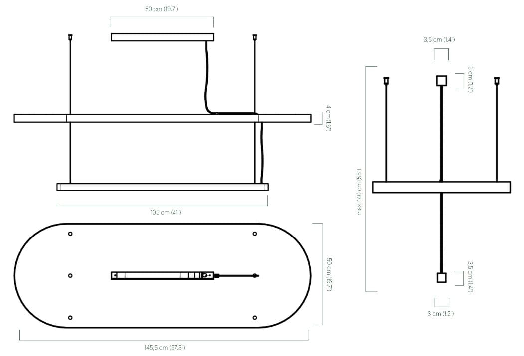 Акустическая подвесная панель в стабилизированных растениях GREENMOOD HOVERLIGHT ARCH-00083178 - Вид №2
